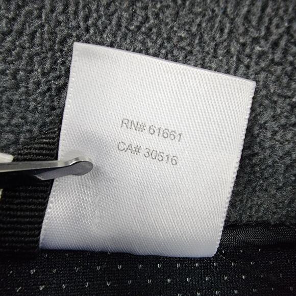 Vintage The North Face Jacket Mens Medium Gray Black Zip Fleece Gore Windstopper - Picture 16 of 16